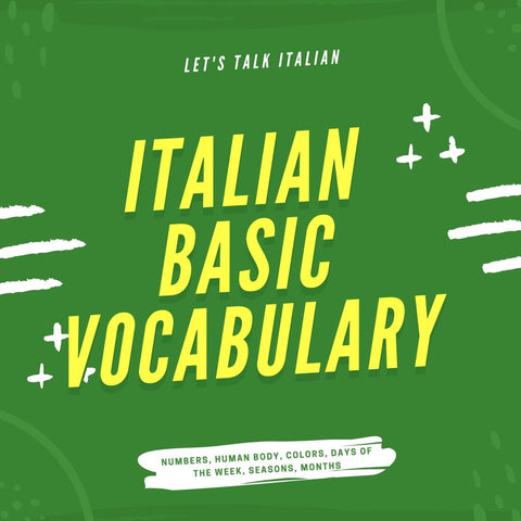 Italian Basic Vocabulary - ItalianSi