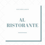 Learn Italian Vocabulary - At the restaurant - Flascards and Audio